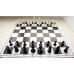 10x Zestaw Szkolny I : Figury plastikowe turniejowe "Staunton nr 4" z szachownicą zwijaną (Z-13)
