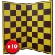 10 x Szachownica tekturowa standard turniejowy nr 6 lub nr 5 (S-28/10)