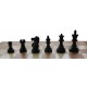 Figury szachowe AMERICAN czarne - turniejowe nr 5 (S-163)