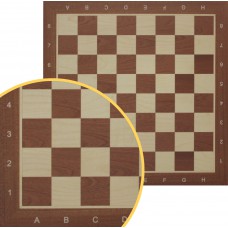 Szachownica profesjonalna drewniana nr 5 mahoń intarsja- standard turniejowy (S-8)