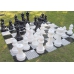 Zestaw: szachy tarasowe + szachownica - (S-43/T)