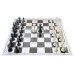 10x Zestaw Szkolny II  : Figury plastikowe turniejowe "Staunton nr 6" z szachownicą zwijaną (Z-6)